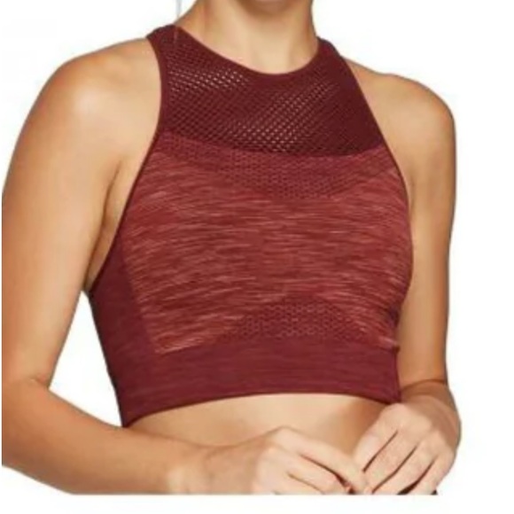 Joy Lab Racerback Seamless Workout Maroon Large LIKE NEW - Picture 2 of 2